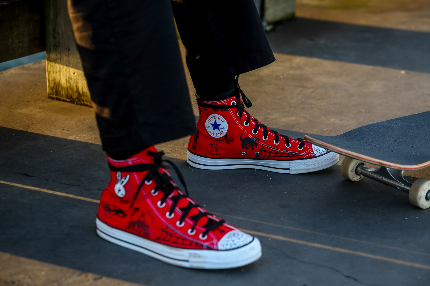 converse ctas pro hi sean pablo red skate shoes