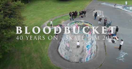 View of Mornington skate park bowl in Dunedin New Zealand.