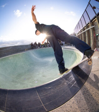 Shaun Boucher, backside lipslide.