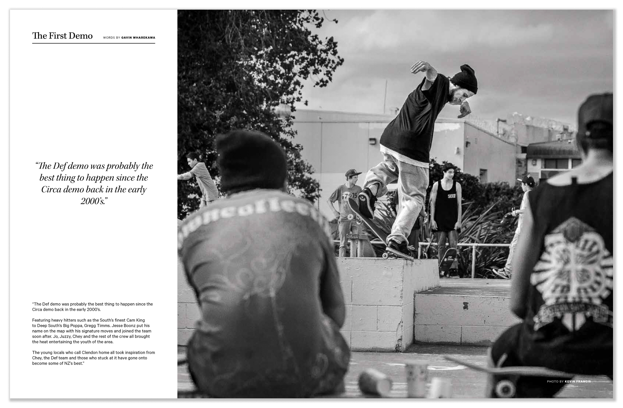 A spread from the new book Tekau by DEF Mfg Co.