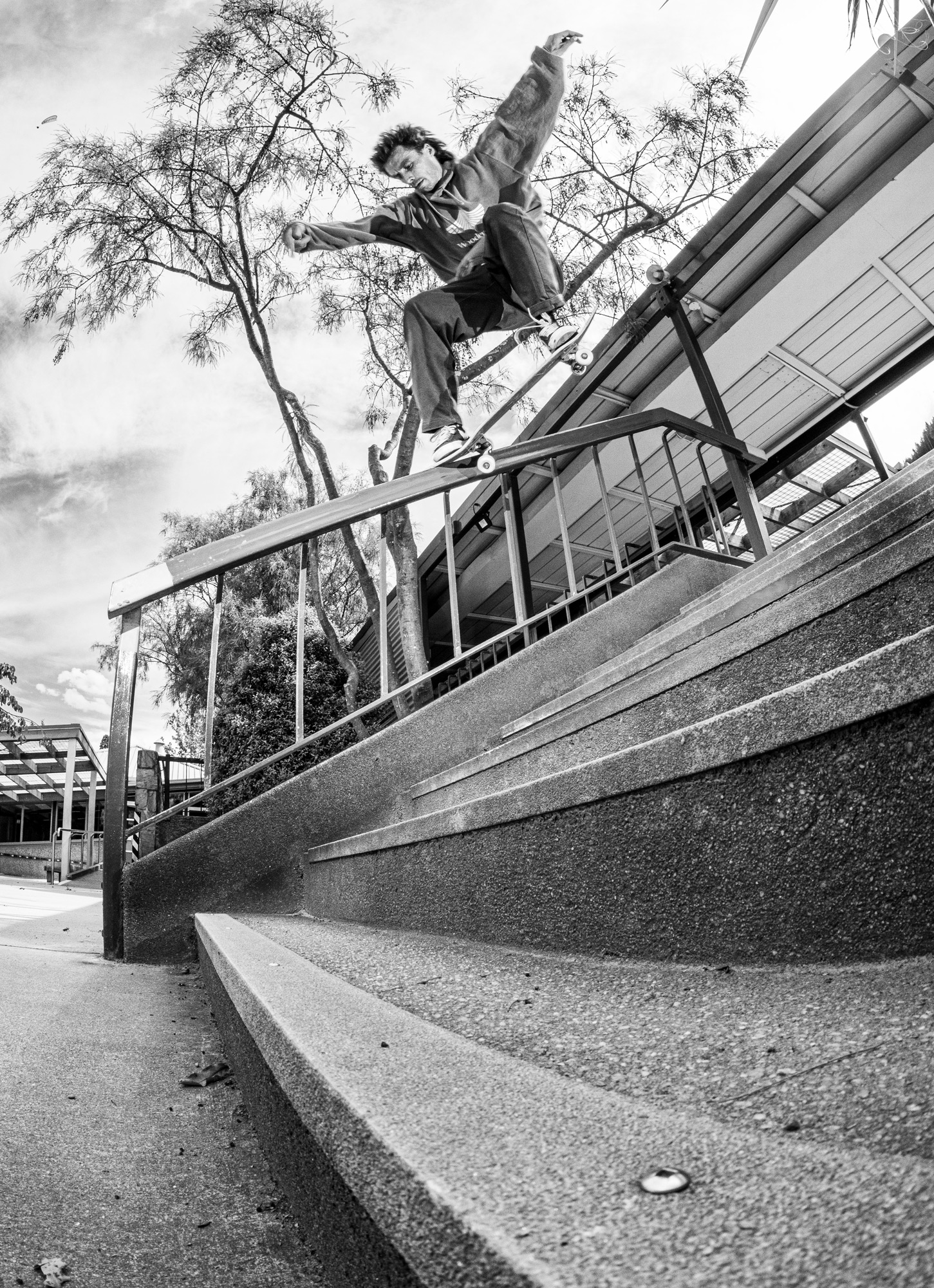 Jack Byrne, crooked grind, Queenstown. Photo by Beach Thurlow.