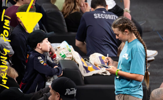 Jessica Ready signing autographs at SLS Sydney. Photo by Brad Makatoa.