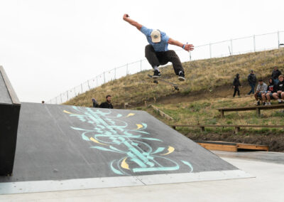 Toby Martyn, kickflip. Photo by Mitchell Clark.