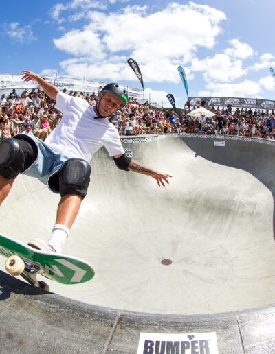 Hayden McDermott, frontside 50-50 grind.