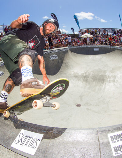 Josh Wilson, five-0 grind to fakie.