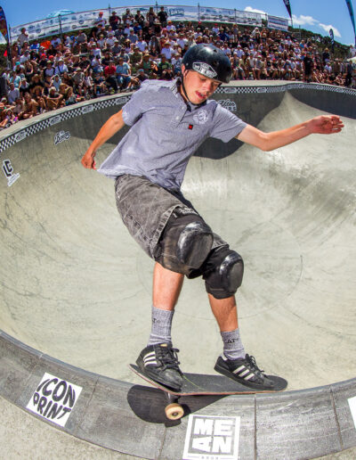 Felix Griffin, frontside Smith grind.