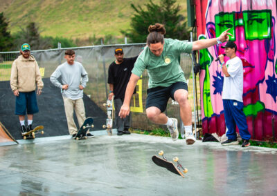 Kerehama James, 360 flip. Photo by Natasha Grego.