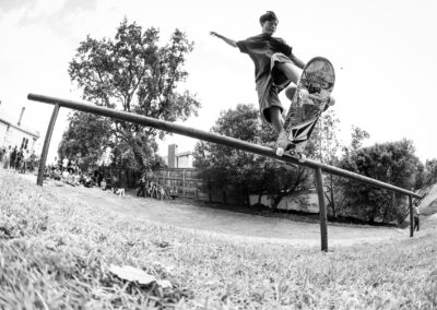 Gabs Temara, frontside bluntslide at the Tole Super Bowl 2025. Photo by Connor Hill.