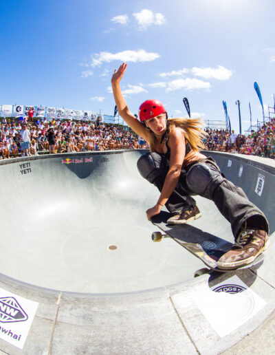 Yevva Butler, frontside crailslide.