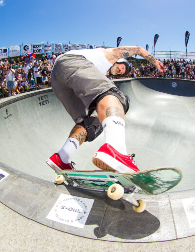 Stephen Nickolls, backside feeble grind.