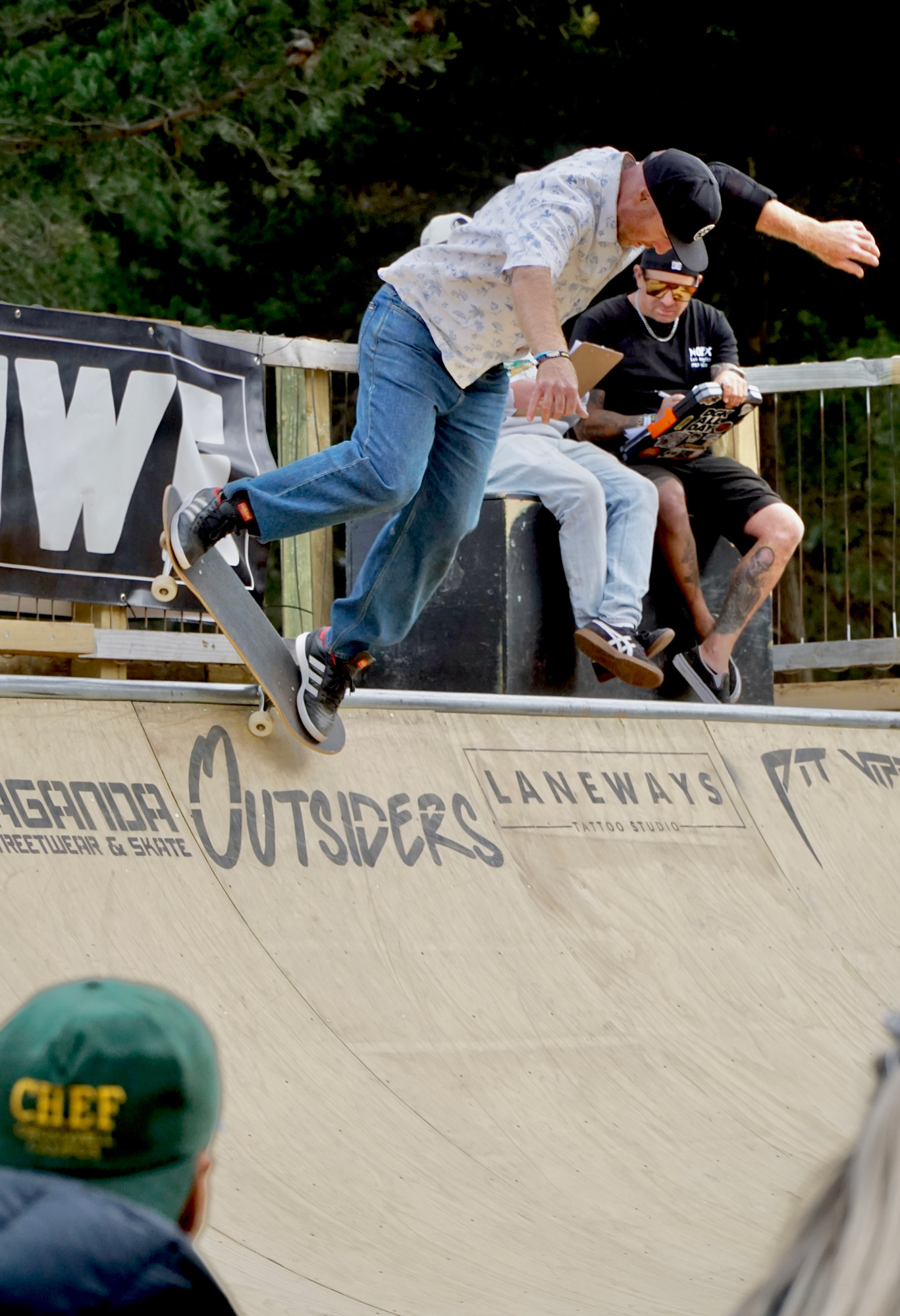 Tom Cunneen. Backside nosepick. Photo by Tom Peden.