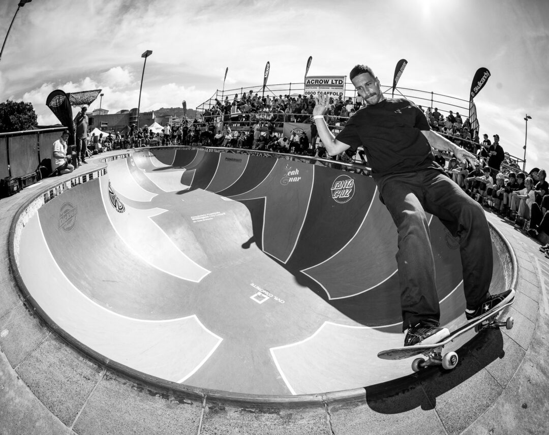 Stefan Robin, frontside 50-50, Photo by David Read