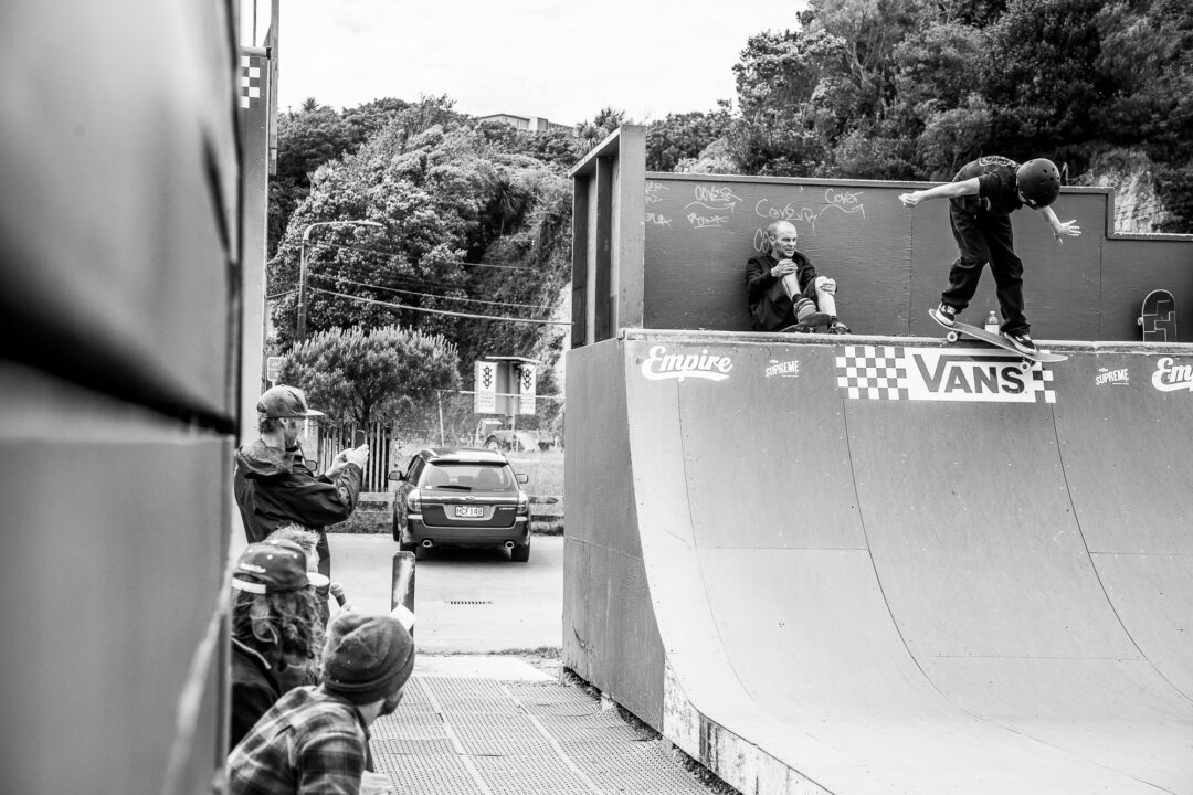 Felix Griffin, backside Smith grind.