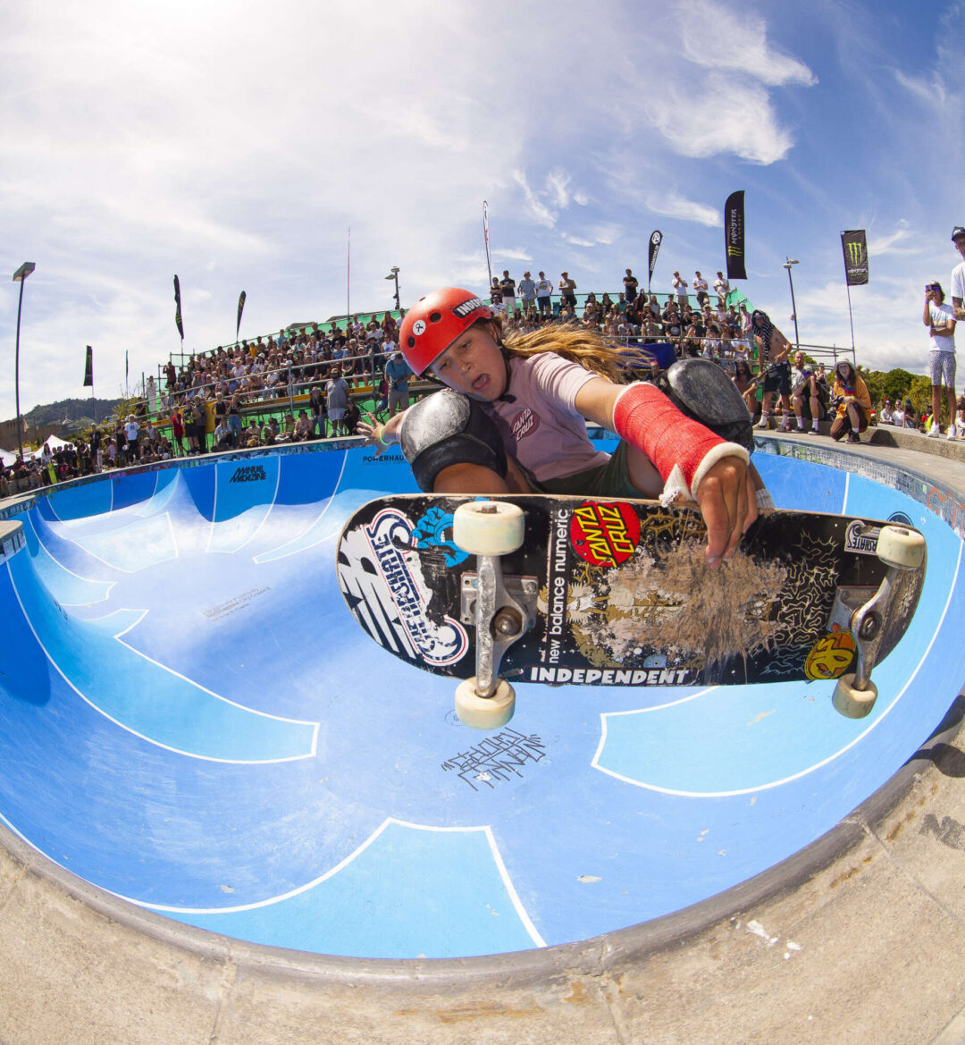 Yeva Butler, frontside air.