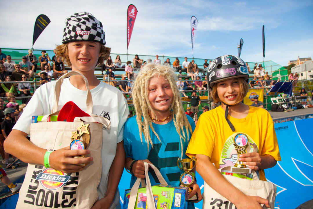 Under 16 Winners: Marshall Littlefair (3rd), Monty Graham (1st), Ari Saffer (2nd)