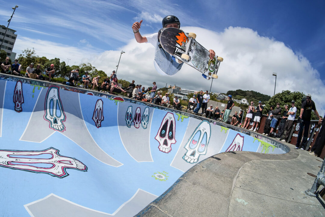 Monty Graham, frontside air over the hip. Photo by Craig Harris.