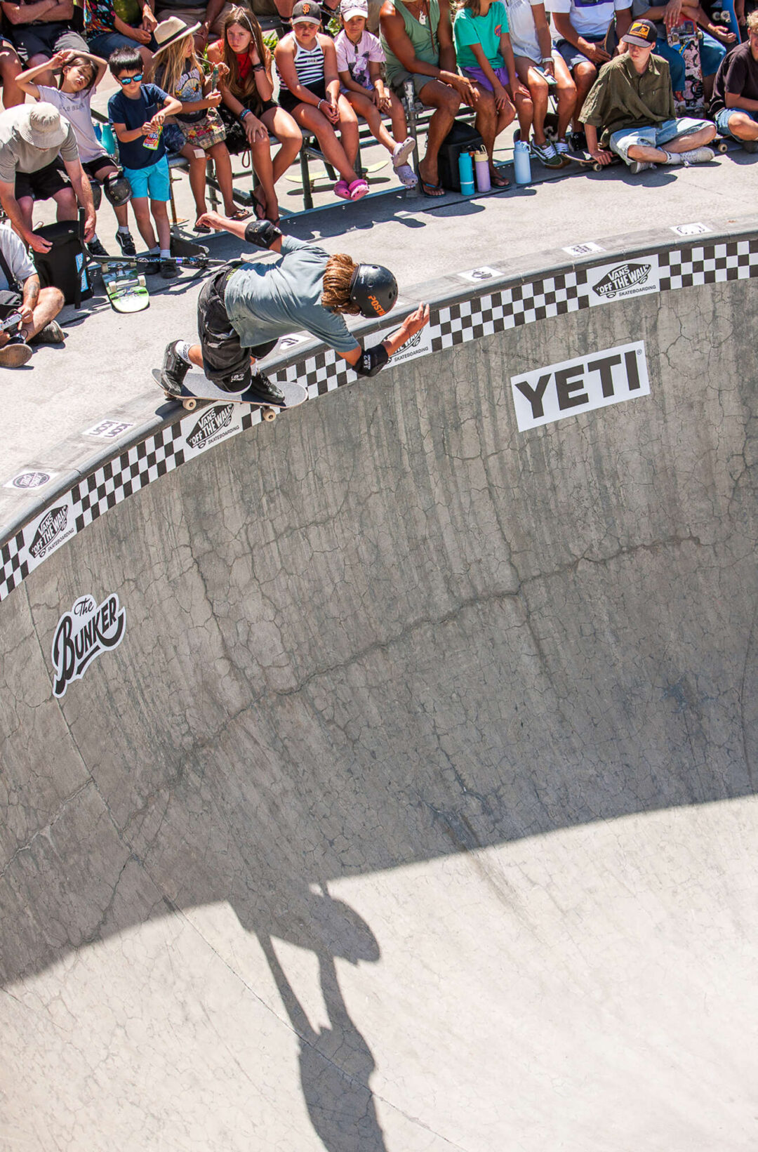 Eddie Acres, backside Smith grind.