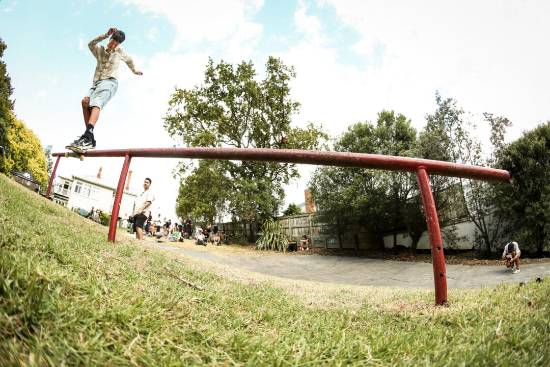 Dante Temara, backside Smith grind at the Tole Super Bowl 2025. Photo by Connor Hill.