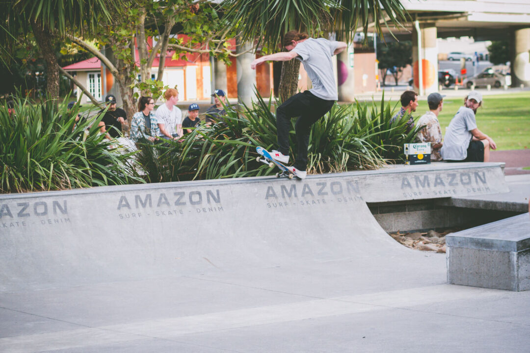 Jake Hayes, frontside grind fakie.