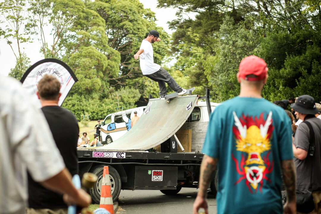 Simon Thorp, frontside feeble at the Tole Super Bowl 2025. Photo by Connor Hill.