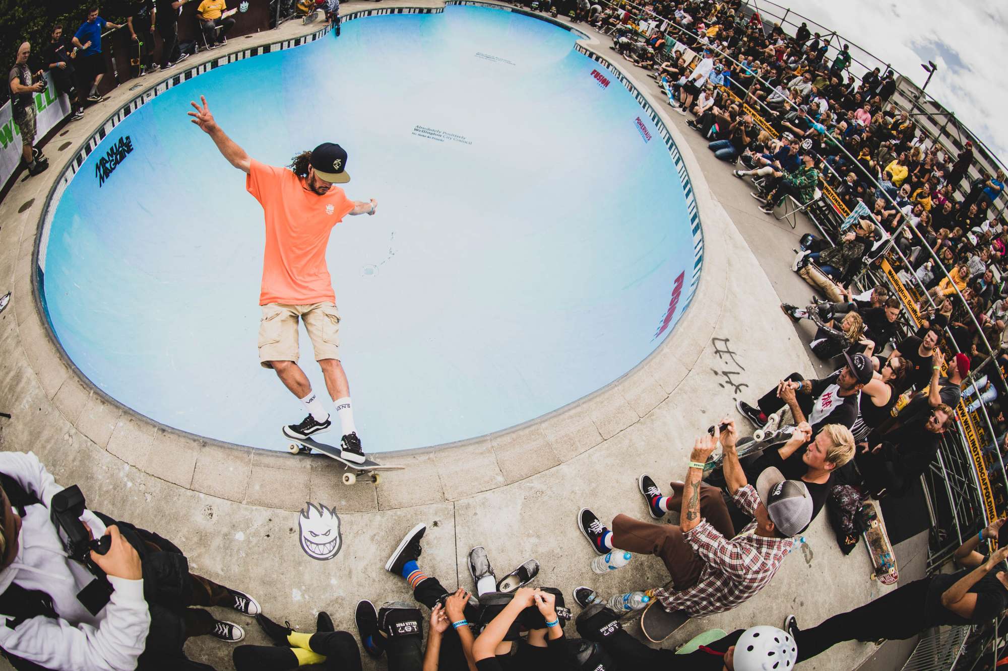 Bowman Hansen, frontside feeble grind.