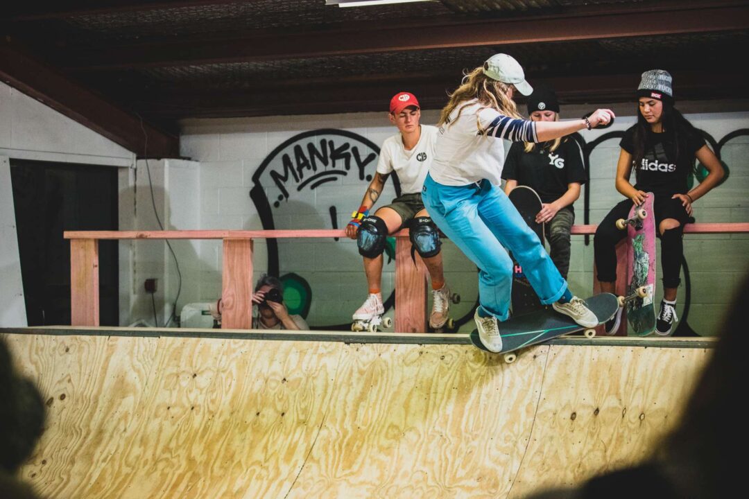 Taniah Meyers, feeble to fakie.